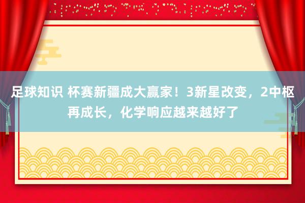 足球知识 杯赛新疆成大赢家！3新星改变，2中枢再成长，化学响应越来越好了