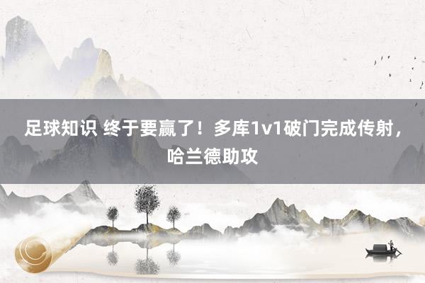 足球知识 终于要赢了！多库1v1破门完成传射，哈兰德助攻