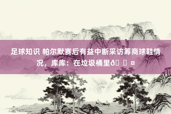 足球知识 帕尔默赛后有益中断采访筹商球鞋情况，库库：在垃圾桶里😤